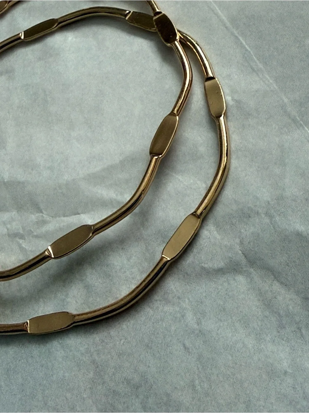 Gold-Tone Women’s Link Bangle Bracelet Set